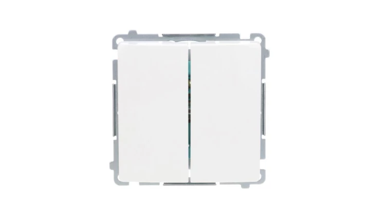 BASIC MODUŁ BIAŁY WYŁĄCZNIK PODWÓJNY