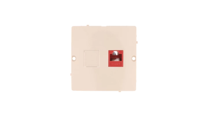 Simon Basic Gniazdo komputerowe pojedyncze RJ45 kat.5e beżowe BMF51.02/12