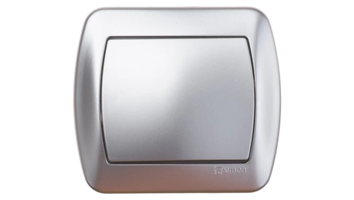 Simon Akord Łącznik jednobiegunowy aluminium metalizowane AW1/26