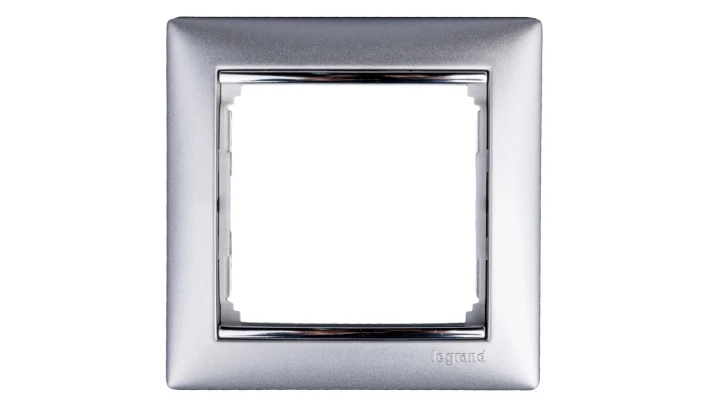 VALENA Ramka pojedyncza aluminium 770351