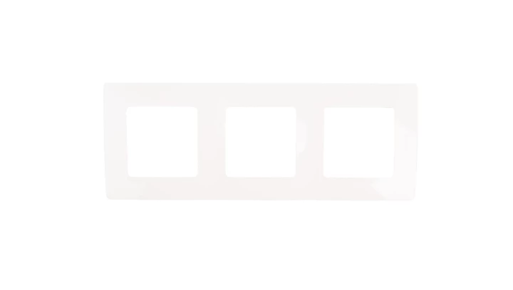 NILOE Ramka potrójna biała 665003