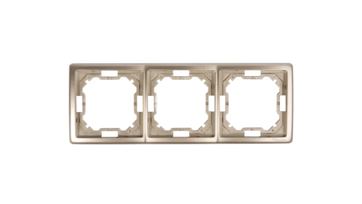 Simon Basic Standard Ramka potrójna uniwersalna satynowa BMR3/29