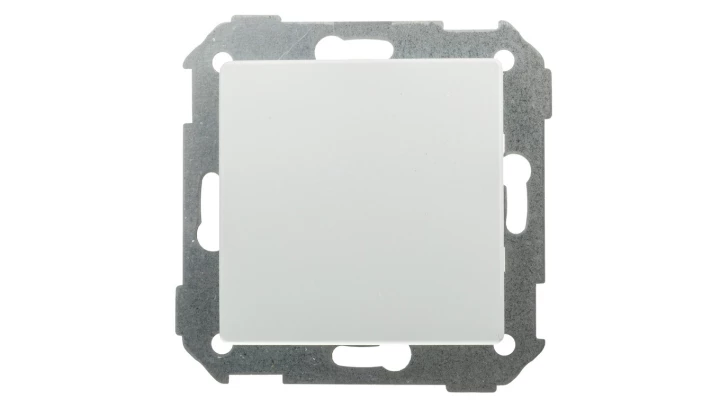 Simon 82 Zaślepka z mostkiem metalowym biała 82800-30