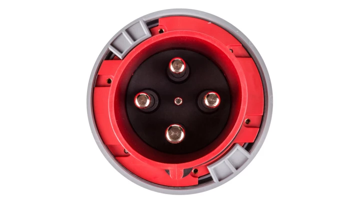 Wtyczka przenośna 125A 4P 400V czerwona IP67 POWER TWIST 044-6