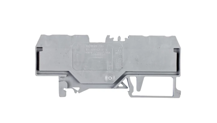 Złączka szynowa 4-przewodowa 2,5mm2 szara 280-833