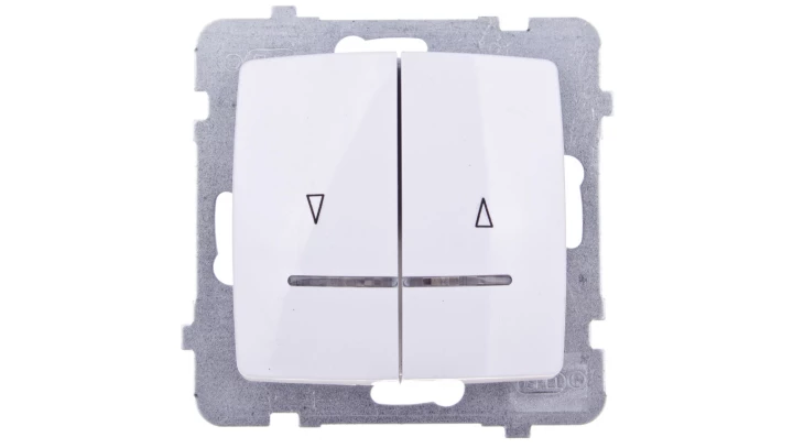 KARO Łącznik żaluzjowy z podświetleniem biały ŁP-7SS/m/00