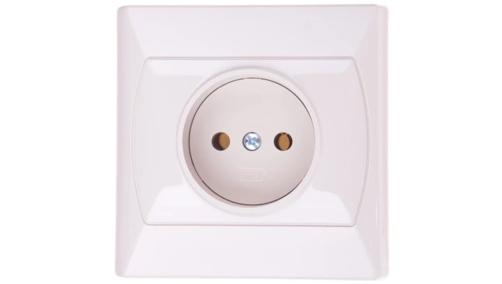 AKCENT Gniazdo pojedyncze b/u beżowe GP-1A/01