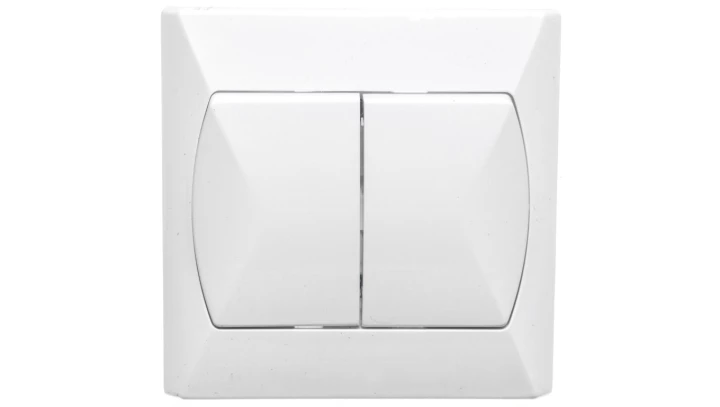 AKCENT Łącznik schodowy podwójny biały ŁP-10A/00