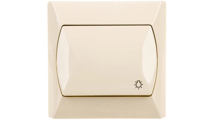 AKCENT Przycisk /światło/ beżowy ŁP-5A/01