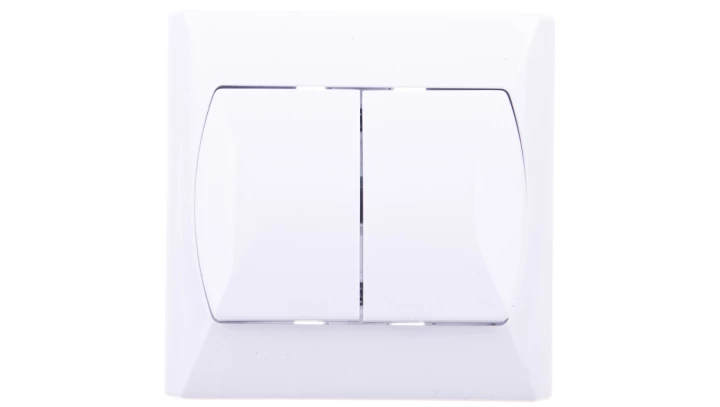 AKCENT Łącznik schodowy + pojedynczy biały ŁP-9A/00