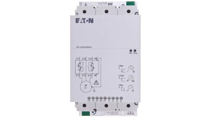 Softstart 3-fazowy 400VAC 55A 30kW/400V Uc=24V AC/DC DS7-340SX055N0-N 134917