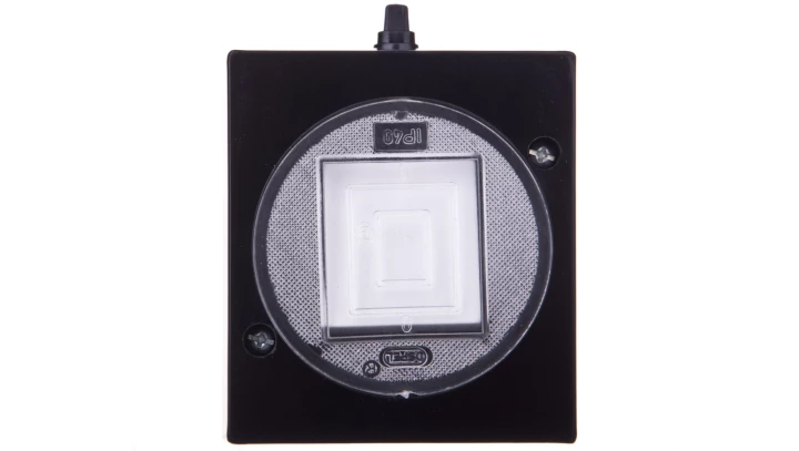 LAMBDA Łącznik hermetyczny pojedynczy IP44 czarny ŁNH-1LC/25