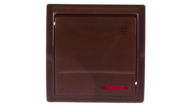 BIS Łącznik krzyżowy z podświetleniem brązowy ŁN-4BS/24