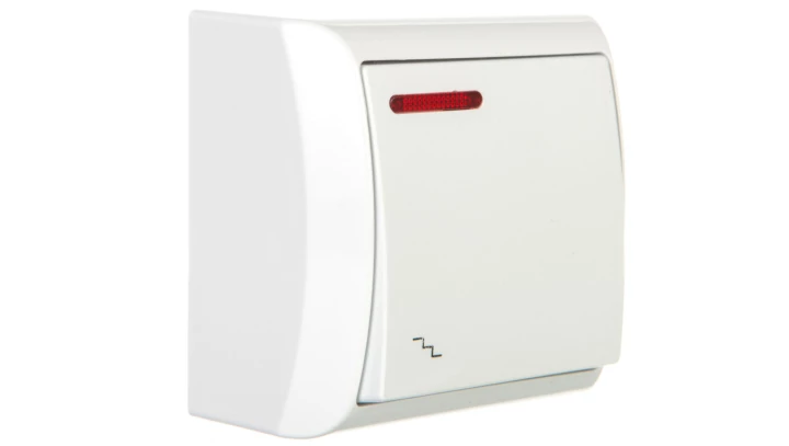 BIS Łącznik schodowy z podświetleniem biały ŁN-3BS/00