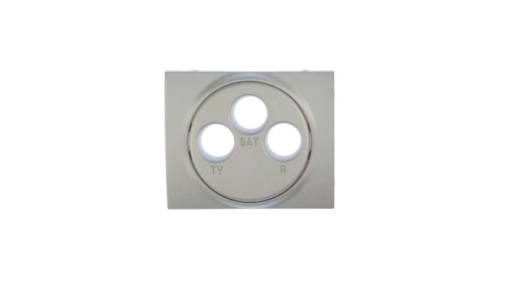 SISTENA LIFE Plakietka gniazda RTV/SAT metalic 771373
