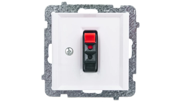 SONATA Gniazdo głośnikowe pojedyncze ecru GG-1R/m/27