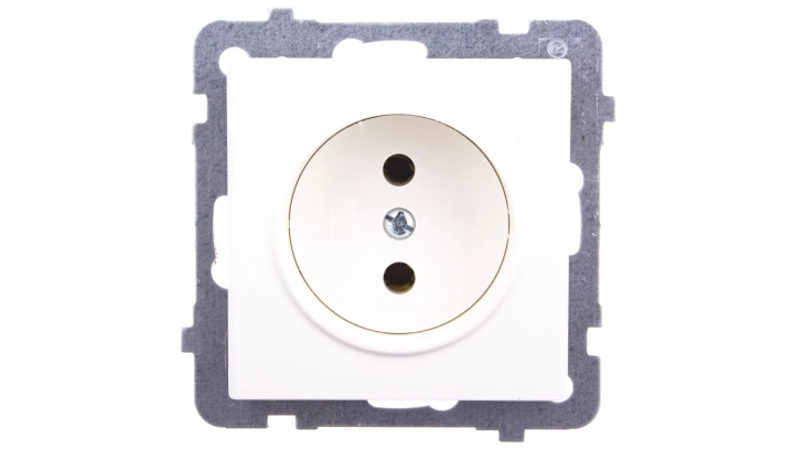 SONATA Gniazdo pojedyncze b/u ecru GP-1R/m/27