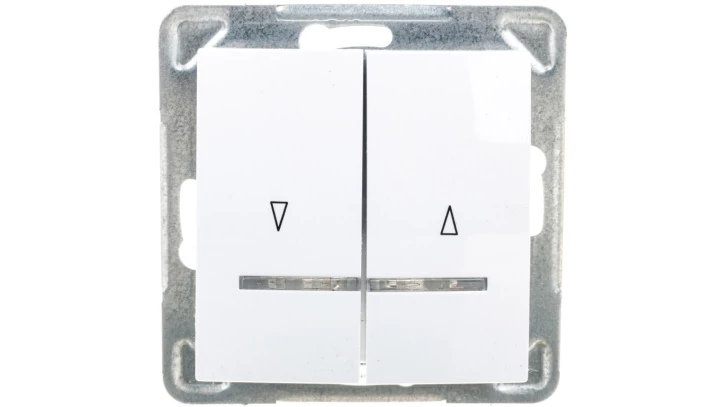 IMPRESJA Łącznik żaluzjowy z podświetleniem biały ŁP-7YS/m/00