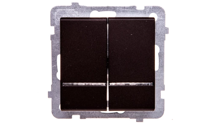 SONATA Łącznik świecznikowy z podświetleniem czekoladowy metalik ŁP-2RS/m/40