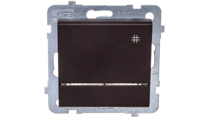 SONATA Łącznik krzyżowy z podświetleniem czekoladowy metalik ŁP-4RS/m/40