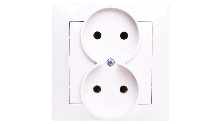 IMPRESJA Gniazdo podwójne b/u ecru GP-2Y/27