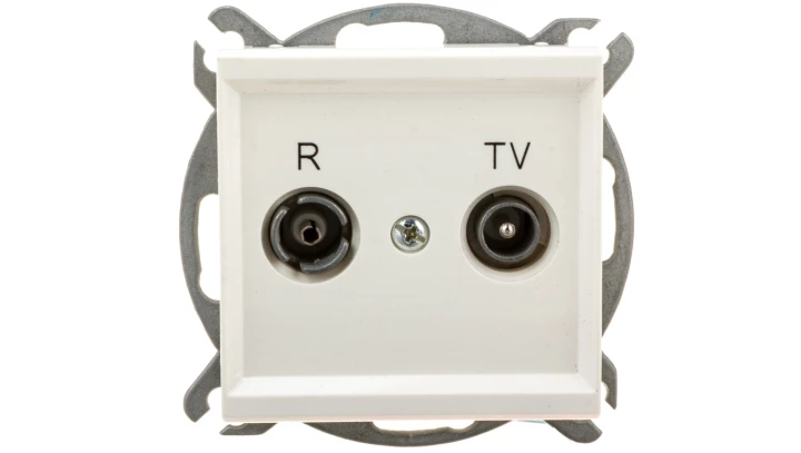 SONATA Gniazdo antenowe RTV zakończeniowe 10dB ecru GPA-10RPZ/m/27