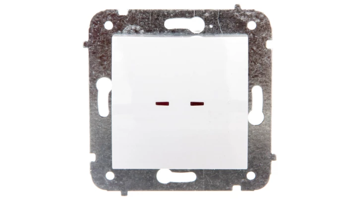 CARLA Łącznik pojedynczy z podświetleniem biały 1723-10