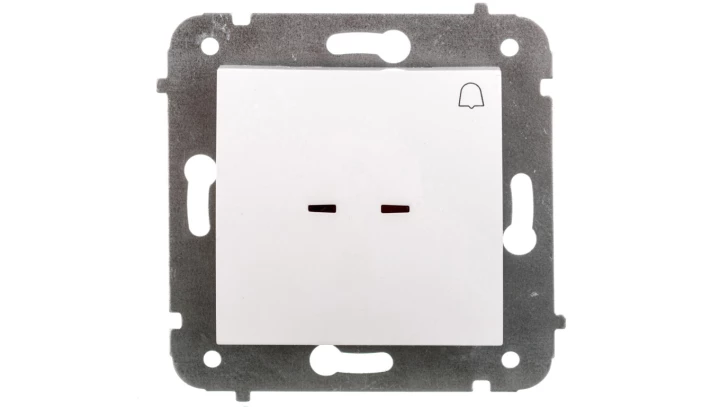 CARLA Przycisk dzwonek z podświetleniem biały 1727-10