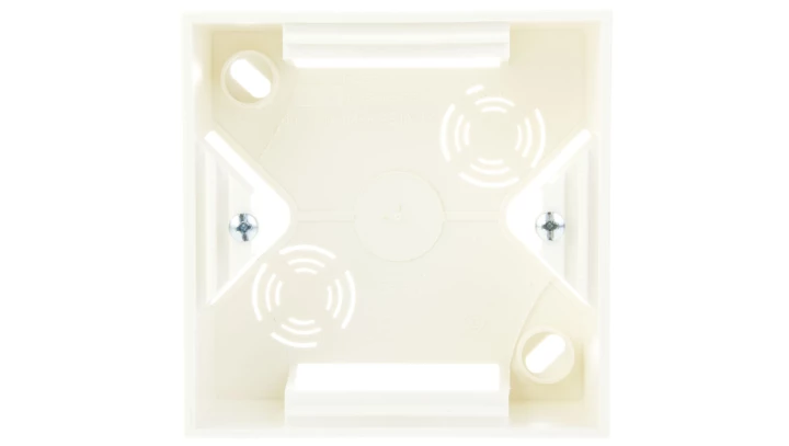 AS Puszka natynkowa pojedyncza ecru PNP-1G/27