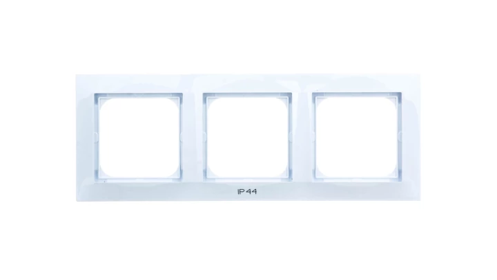 IMPRESJA Ramka potrójna do łączników IP44 biała RH-3Y/00
