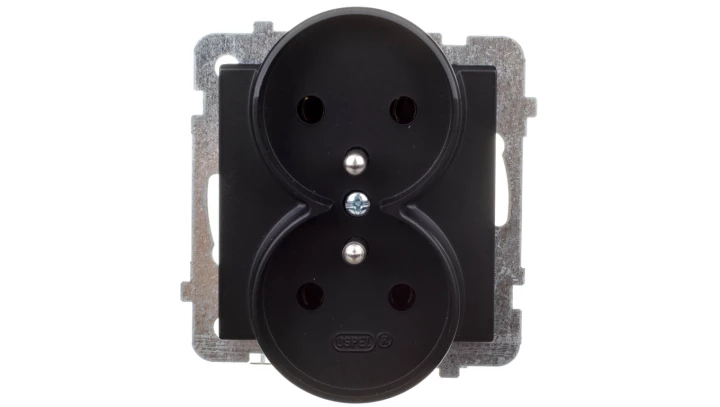 SONATA CZARNY MET GNIAZDO PODWÓJNE Z UZI EMIENIEM