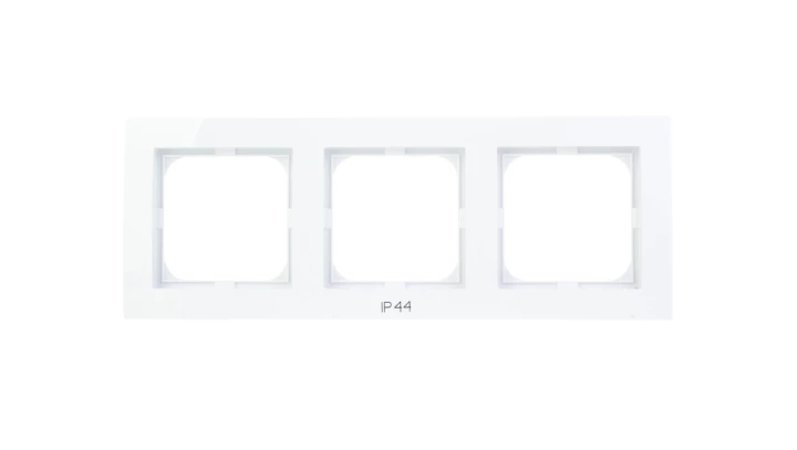 AS Ramka potrójna do łączników IP44 biała RH-3G/00