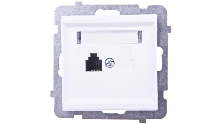 SONATA Gniazdo telefoniczne pojedyncze RJ11 białe GPT-1R/m/00