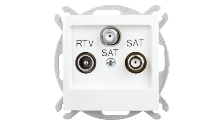 IMPRESJA Gniazdo antenowe RTV-SAT-SAT ecrue GPA-Y2S/m/27