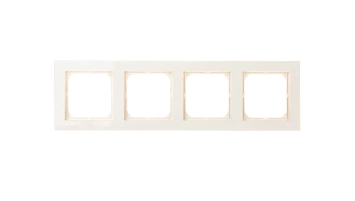 SONATA Ramka poczwórna ecru R-4R/27