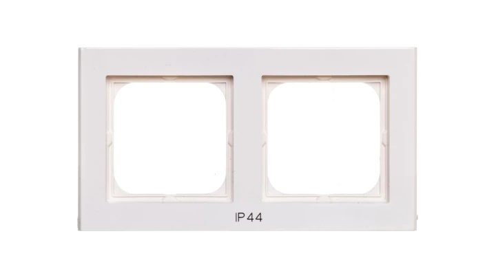 SONATA Ramka podwójna do łączników IP44 ecru RH-2R/27