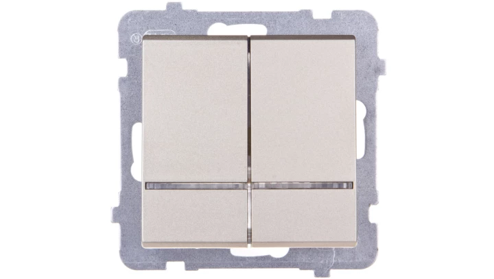 SONATA Łącznik świecznikowy z podświetleniem szampański złoty ŁP-2RS/m/39