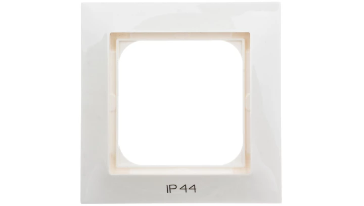 IMPRESJA Ramka pojedyncza do łączników IP44 ecru RH-1Y/27