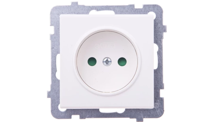 SONATA Gniazdo pojedyncze b/u z przesłonami ecru GP-1RP/m/27