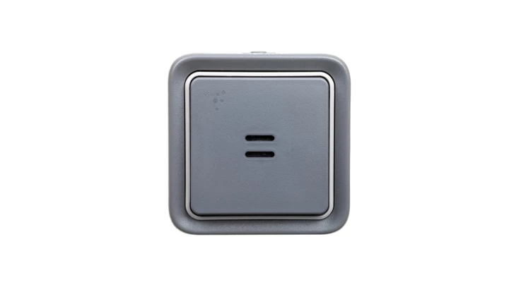 PLEXO55 Łącznik schodowy z podświetleniem z puszką n/t szary 069713