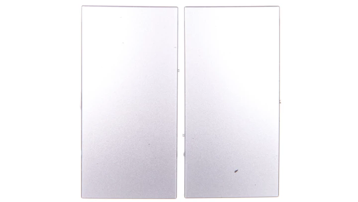 Simon 54 Klawisz podwójny do łaczników/przycików srebrny matowy DKW5/43