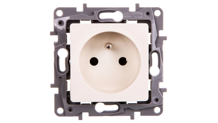NILOE Gniazdo pojedyncze z/u 16 A 250 V kremowe 764640