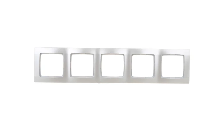 KARO SREBRNY PERŁOWY RAMKA PIĘCIOKROTNA