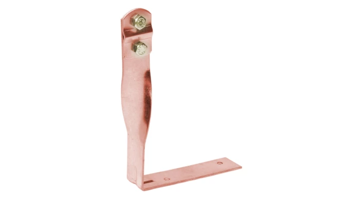 Uchwyt kątowy L-100mm H-100mm miedziany skręcony skręcany 11.1.1/S CU /91101603/