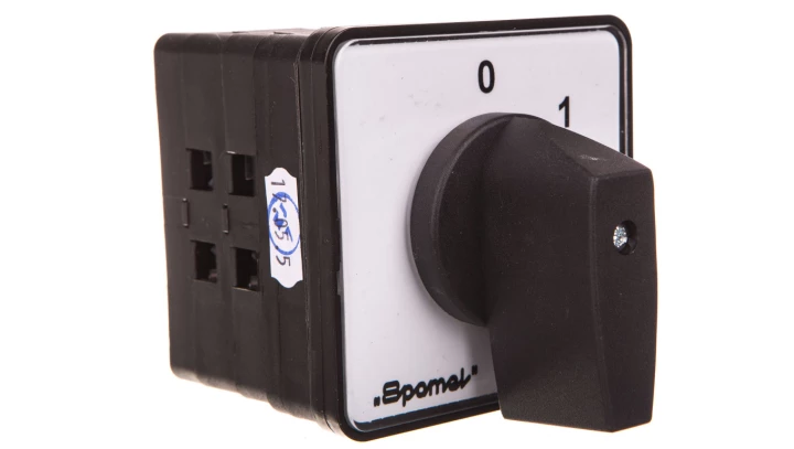 Łącznik krzywkowy 0-1 4P 100A do pulpitu IP65 pokrętło czarne bez ryglowania SK100-2.8210P03