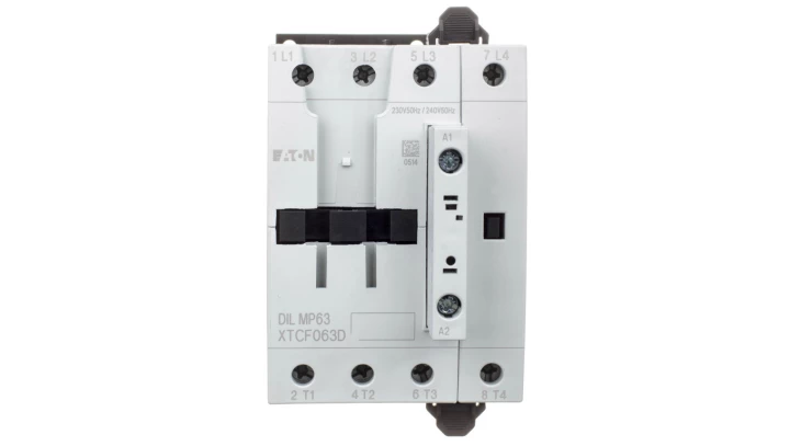 Stycznik mocy 63A AC-1 4P 230VAC 0Z 0R DILMP63(230V50HZ,240V60HZ) 109855