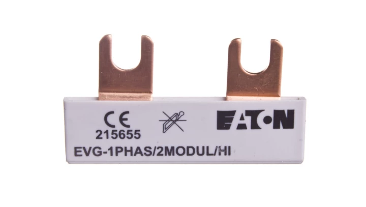 Szyna łączeniowa 1P 63A 10mm2 widełkowa EVG-1PHAS/2MODUL/HI 215655