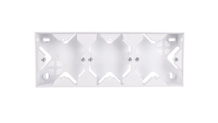 SONATA Puszka natynkowa potrójna biały PNP-3R/00