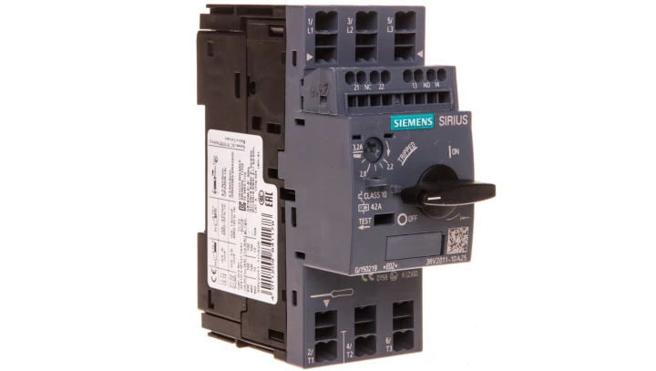 Wyłącznik silnikowy 3P 1,1kW 2,2-3,2A 1Z 1R 3RV2011-1DA25