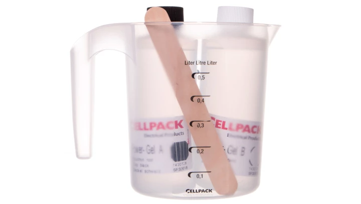 POWER GEL 400ml Dwuskładnikowy żel w butelkach, z pojemnikiem i mieszadłem, 335120